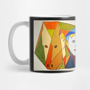 Girl with horse Mug